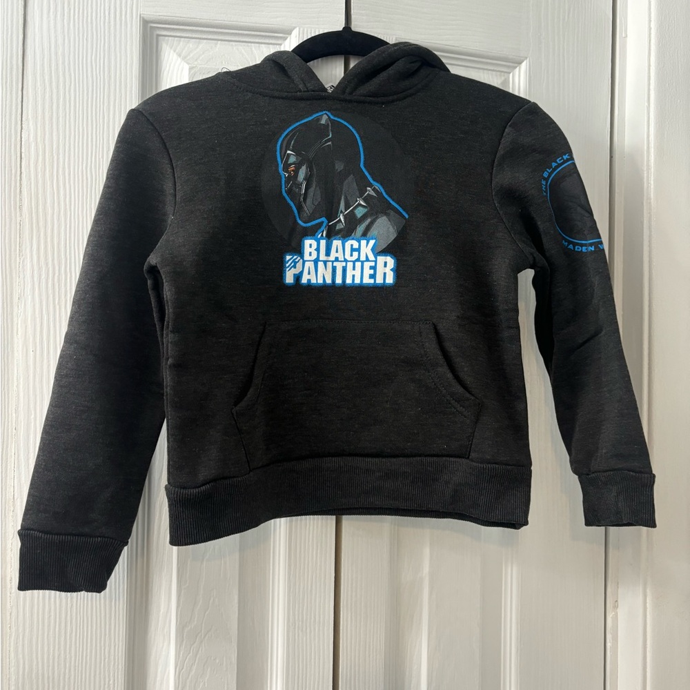 NWT! Childs Marvel Black Panther Charcoal Hoodie
